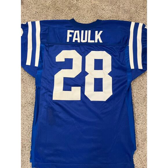 Indianapolis Colts NFL Marshall Faulk #28 Vintage Wilson Jersey XL (48) - Picture 4 of 6
